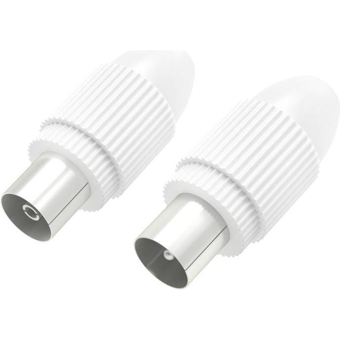 Thumbnail - Hama Koax-Set, Stecker/Kupplung, klemmbar (Stecker und Verbinder), SAT Zubehör