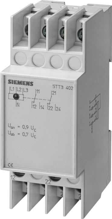 Produktbild Siemens Spannungsrelais 230/400VAC 2W 5TT3402