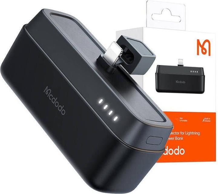 Produktbild Mcdodo Power Bank MC-6281 20W, 5000mAh with Lightning connector (black) (5000 mAh, 20 W, 18.50 Wh)