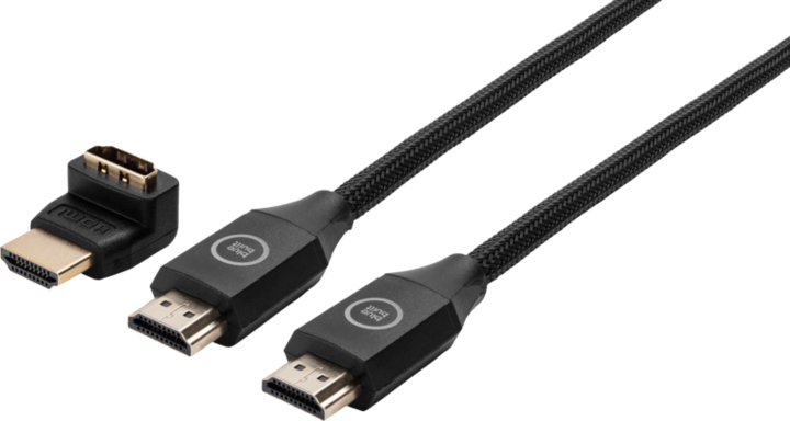 Bluebuilt HDMI 2.0b cable nylon 15 metres + 90 adapters (15 m, HDMI)