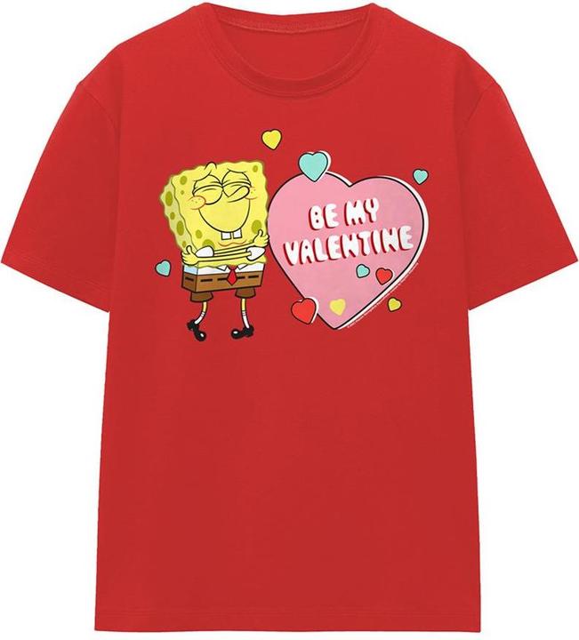 Immagine prodotto Spongebob Squarepants Be My Valentine Maglietta Donna (S)