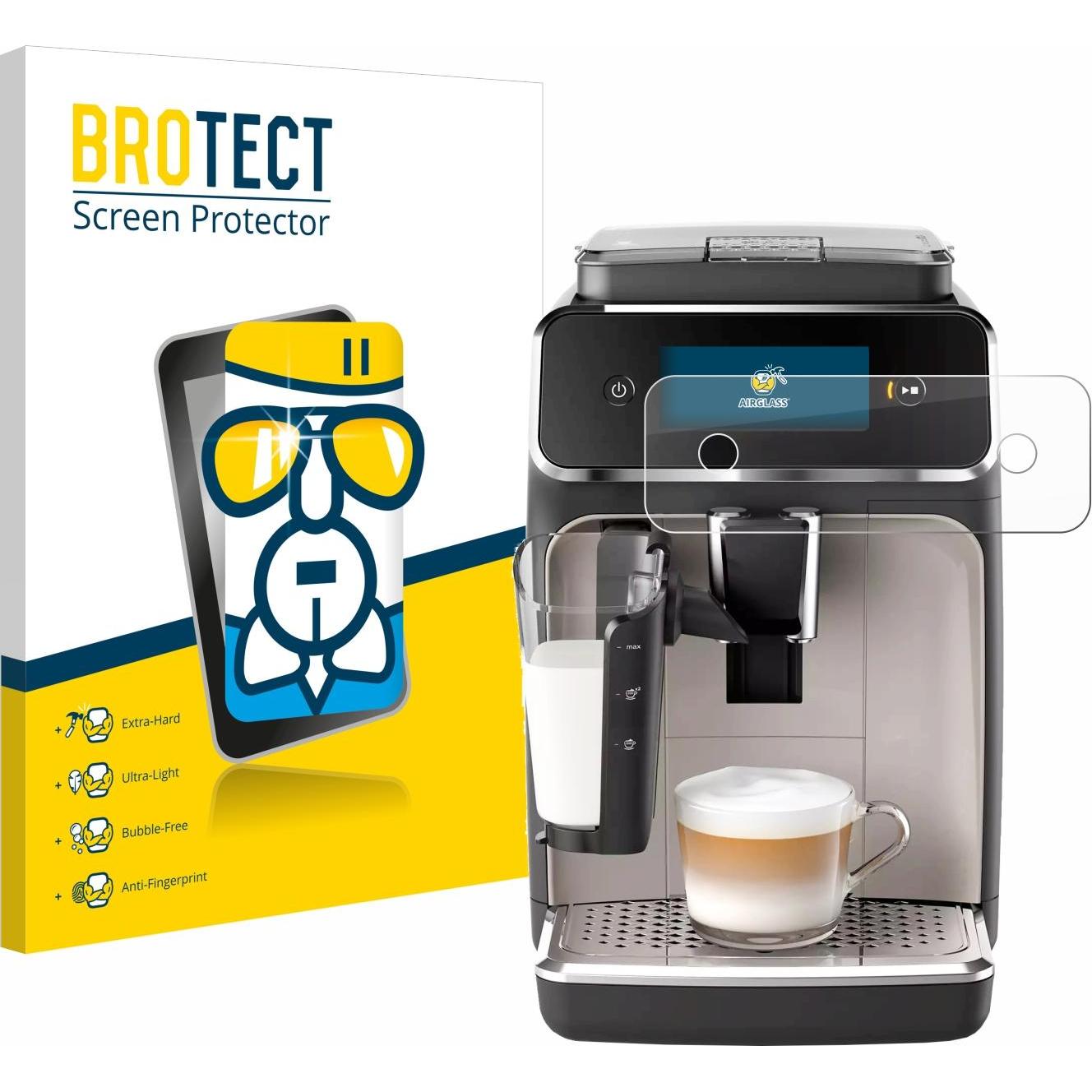BROTECT AirGlass Panzerglasfolie, Zubehör Kaffeemaschinen, Transparent