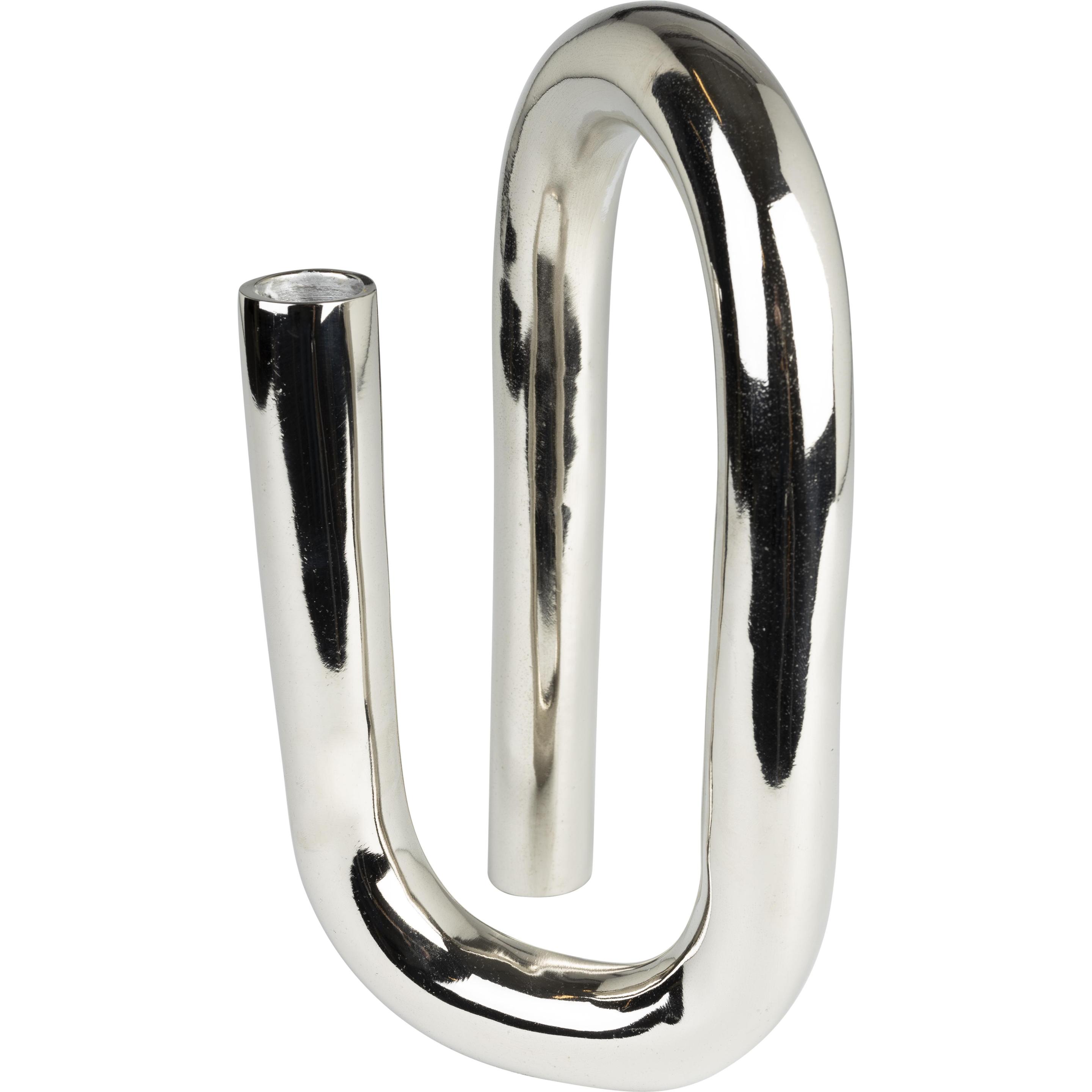 Zuiver, Kerzenständer, Candle Holder Tubo L Shiny Silver