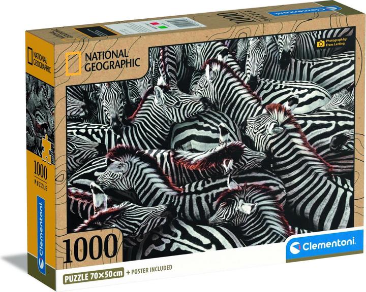 Clementoni Puzzle National Geographics - Zebra, 1000 pieces. (1000 pieces)
