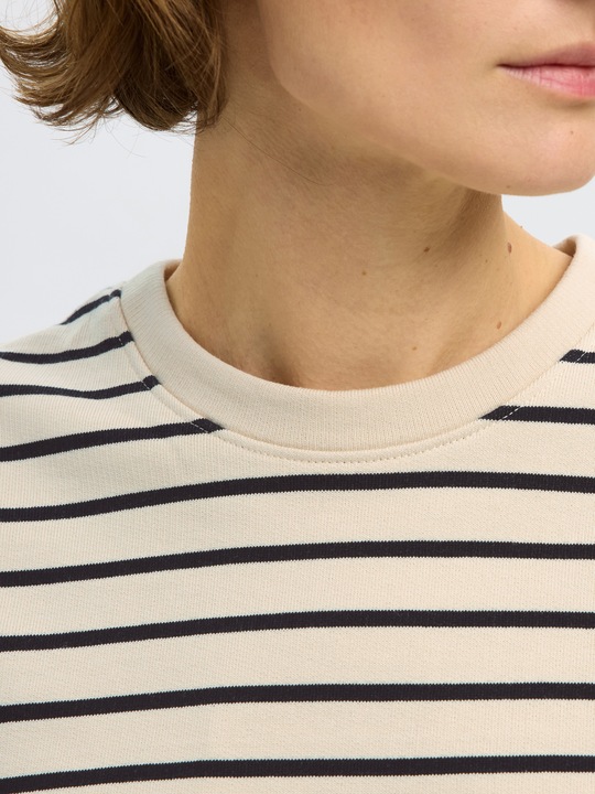 Immagine prodotto Selected Femme Gestreiftes Baumwoll Sweatshirt (S)