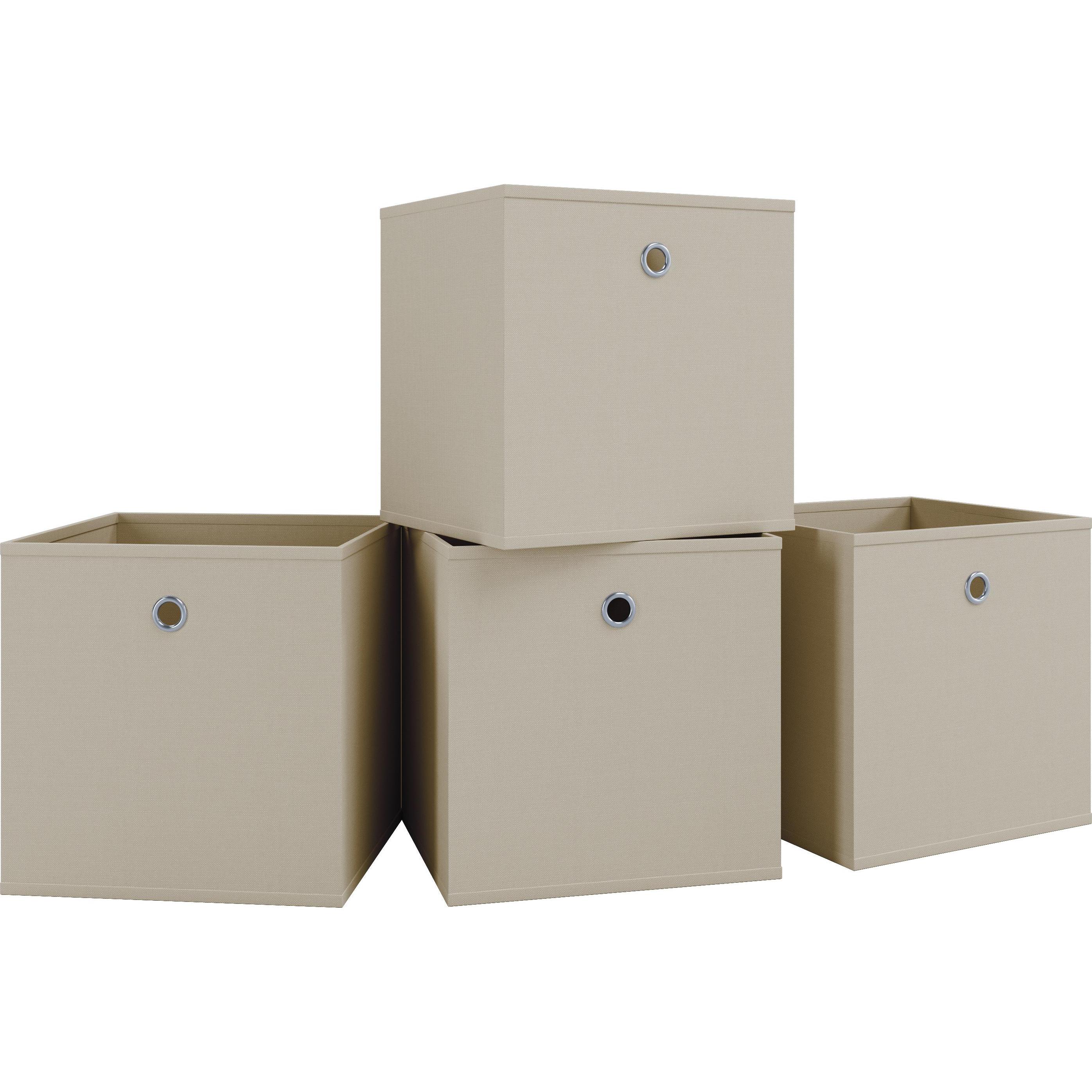 Thumbnail - VCM, Aufbewahrungsbox, 4er-Set Faltbox Klappbox "Boxas (27 x 27 x 27 cm)