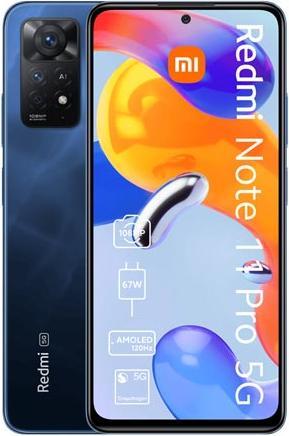 Actual product image Xiaomi Redmi Note 11 Pro 5G (128 GB, Atlantic blue, 6.67", Hybrid Dual SIM, 5G)
