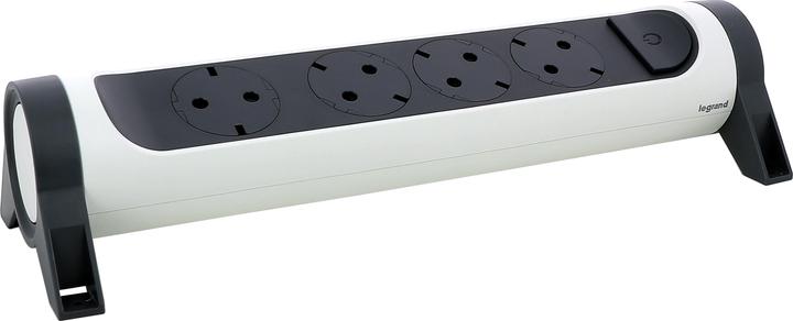 Actual product image Legrand Rotatable socket strip 4x socket, without cable white-black 694544 (4 x, CEE 7/3, CEE 32/5)