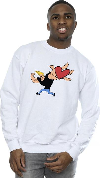 Actual product image Johnny Bravo Mens Heart Present Sweatshirt (L)
