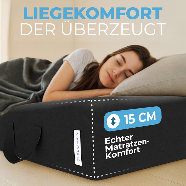 Produktbild Bestschlaf Klappmatratze, 3-teilige Faltmatratze, Reisebett, Gästematratze (75 x 195 cm, Schaumstoffkern)