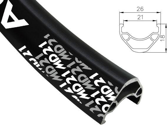 Actual product image Alexrims MTB RIM Md21 27.5 "x36OTW. Tubeless Ready H. Tarczowy Black (new)