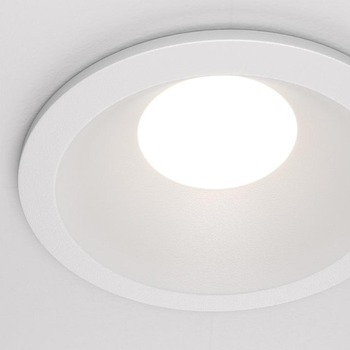 Image du produit Maytoni Zoom Downlight, Luminaire encastré GU10 rond Blanc IP65 résistant à l'eau Ø85mm (GU10)