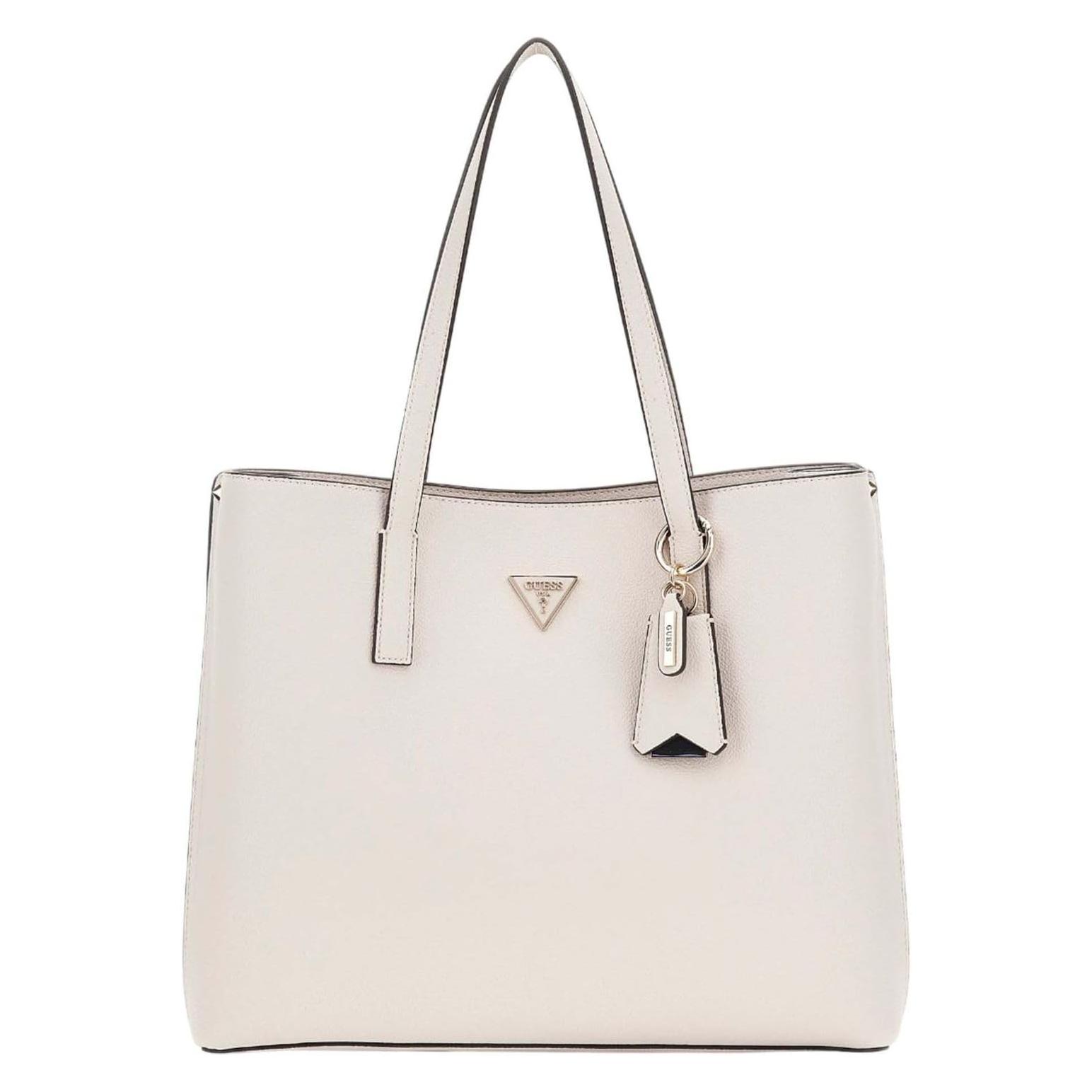 Guess, Vrouwen, Handtas, Meridian Girlfriend Handtasche Mit Reissverschluss, Wit