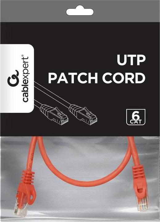 Produktbild Gembird PP6U-0.5M Netzwerkkabel Rot 0,5 m Cat6 U/UTP (UTP) (U/UTP, CAT6, 0.50 m)