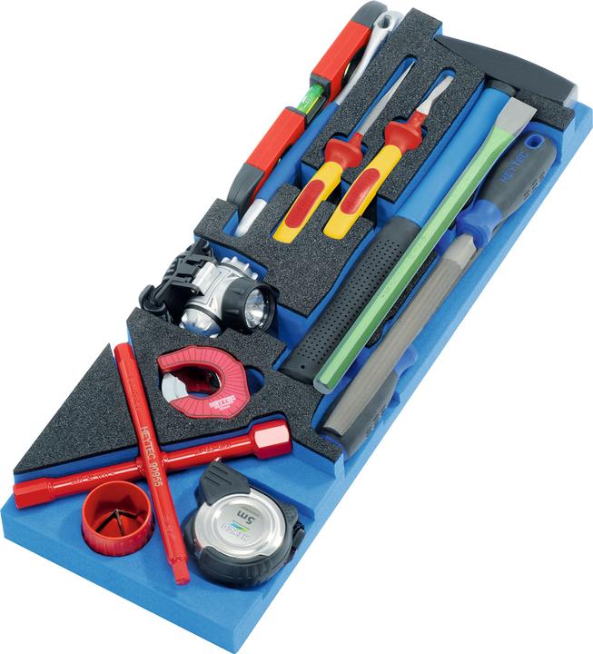 Actual product image HEYTEC Sanitary toolbox with modules (77 pieces)