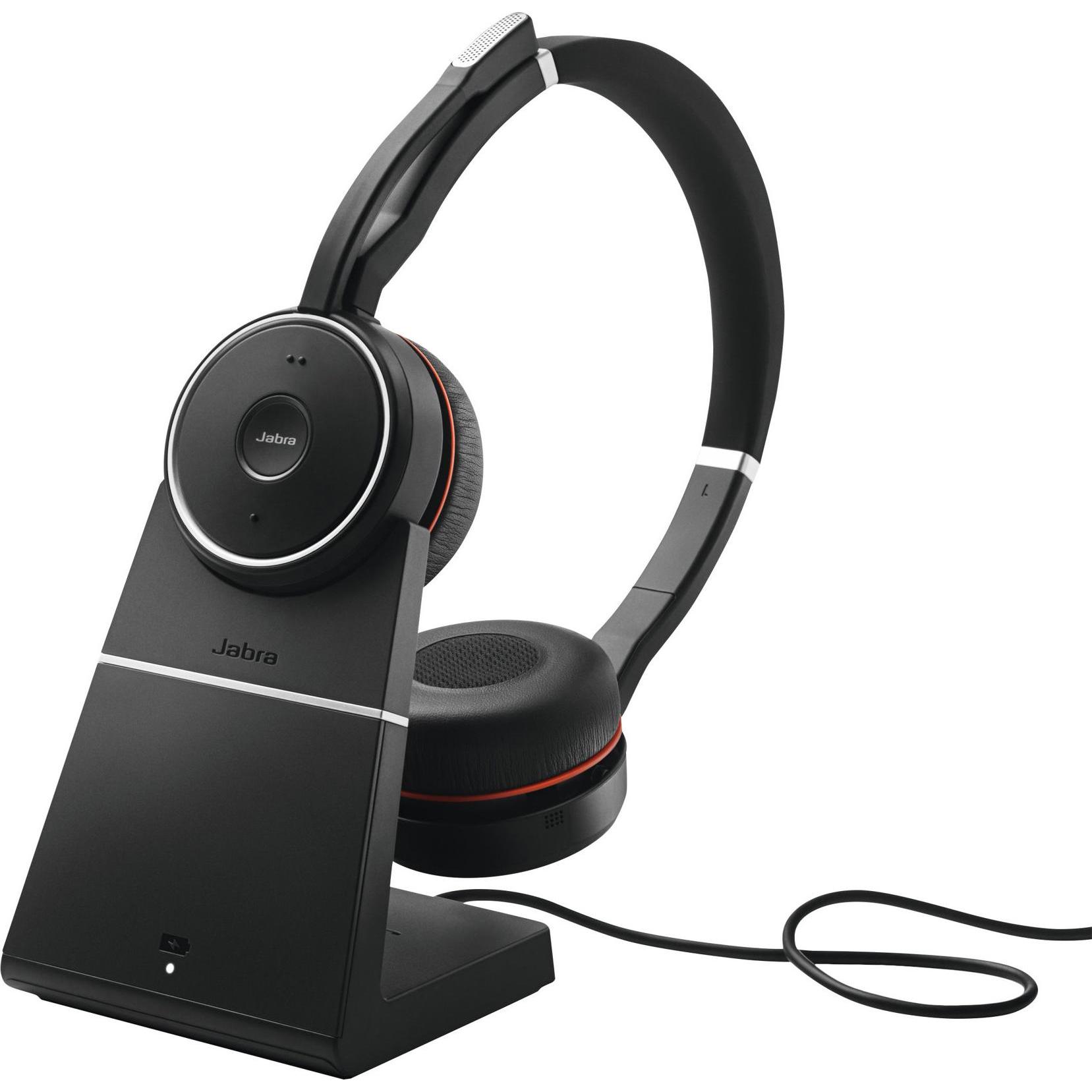 Thumbnail - Jabra Evolve 75 MS Duo (Kabellos, USB-A), Office Headset, Schwarz