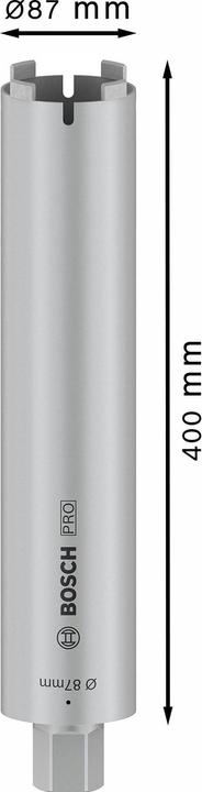 Image du produit Bosch Professional Zubehör PRO Core Cutter dry, 87 x 400 mm, 1 1/4 pouce UNC (87 millimètres)