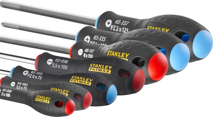 Actual product image Stanley FatMax 7-piece set (slotted/Phillips/Pozidriv®) (Slotted screws, Pozidriv cross recess (PZ), Phillipps cross recess (PH))