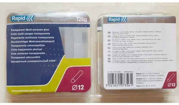 Produktbild Rapid Universal Transparente Klebesticks Ø12x94mm 14 Stück
