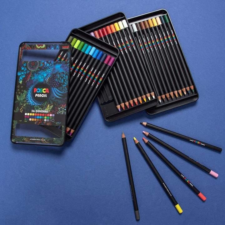 Produktbild Posca Pencil KPE-200 Künstlerfarbstifte Set zu 36 Stk assortiert (36 x)