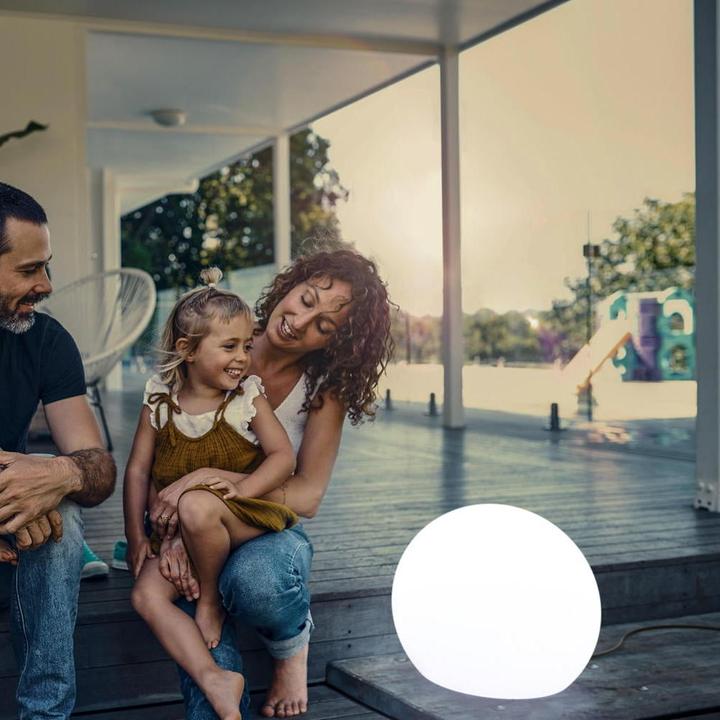 Produktbild Newgarden BULY 50 LED runde Terrassenleuchte im Kugel-Design 50cm E27 Innen & Aussen IP65 (600 lm, E27, IP65)