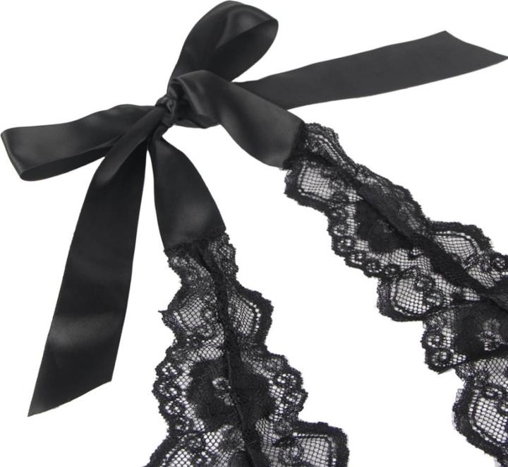 Actual product image Queen Lingerie Deep V Skirtless Lace Teddy S/M (M, S)