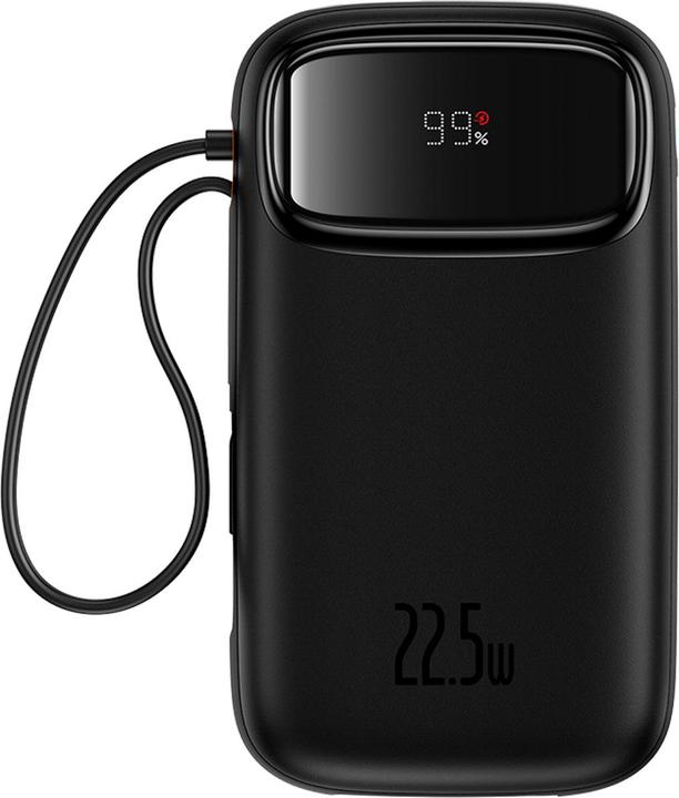Produktbild Baseus Powerbank Qpow Pro+, 20000mAh, 22.5W, QC + PD, Black (20000 mAh, 22.50 W, 76 Wh)