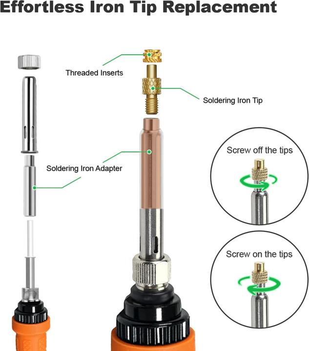 Immagine prodotto Purecrea Gewindeeinsätze Insert M2–M8 Messing 77-teilig mit Einschmelzhilfe extra belastbar