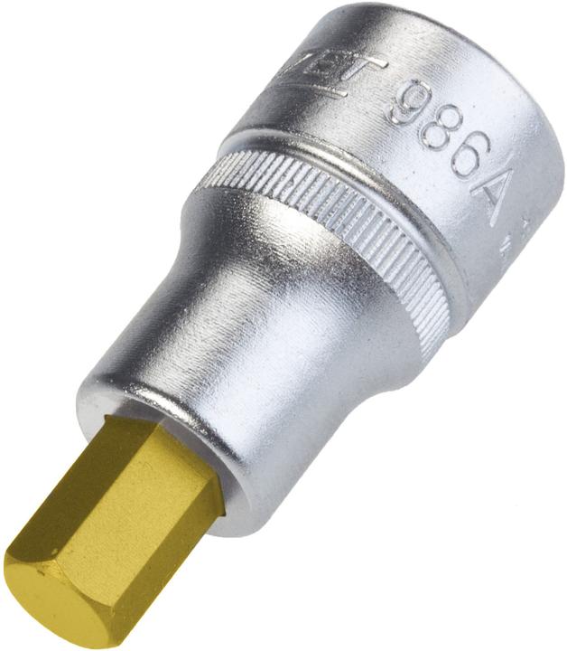 Produktbild HAZET Schraubendreher-Steckschlüsseleinsatz 986A-3/8 ∙ Vierkant12,5 mm (1/2 Zoll) ∙ Innen Sechskant… (3/8")