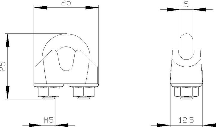 Actual product image Siemens Rope Clamp, Single, 5mm