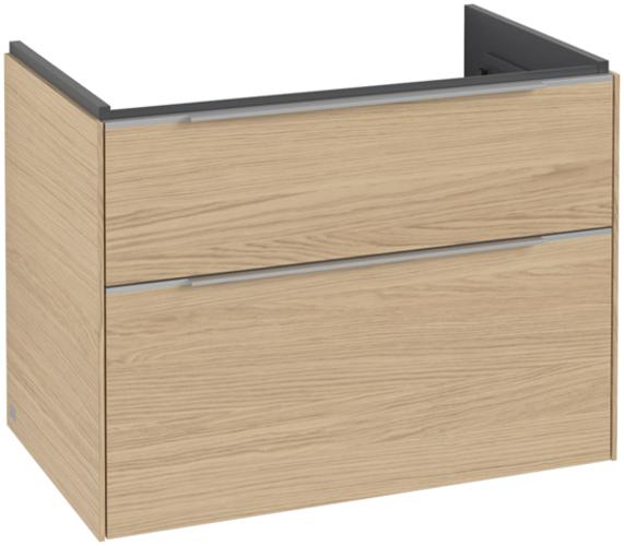 Aluminium glänzend, Nordic oak