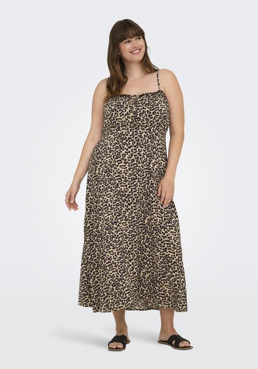 Produktbild Only Normal geschnitten U-Ausschnitt Curve Schmale Träger Midikleid Kleid (50)