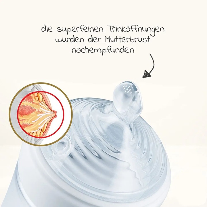 Actual product image NUK for Nature teat, breast-like teat made from sustainable silicone, size L, BPA free
