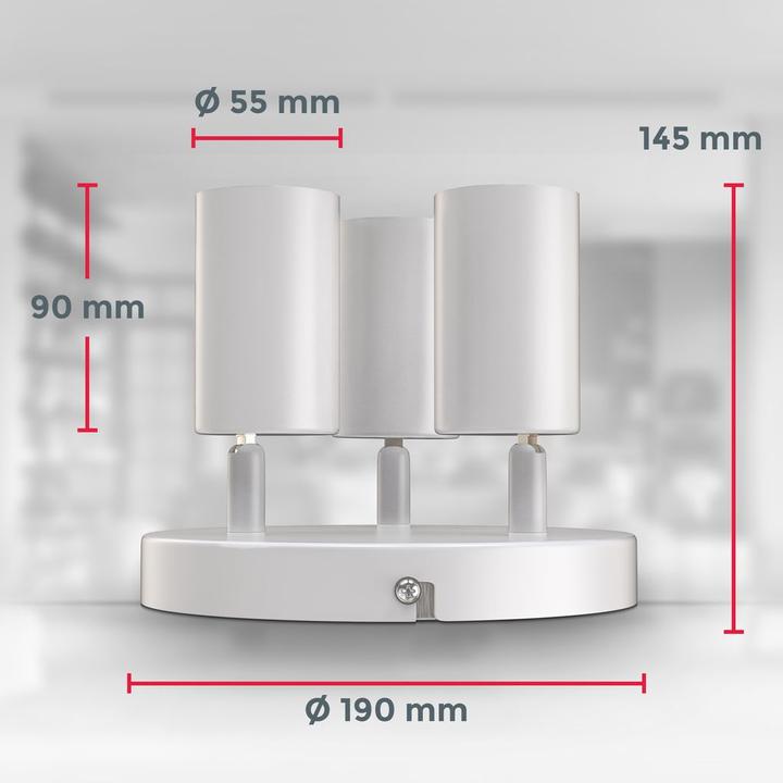 Actual product image B.K.Licht Spotlights, Spots & Surface Mounted Spotlights (GU10)