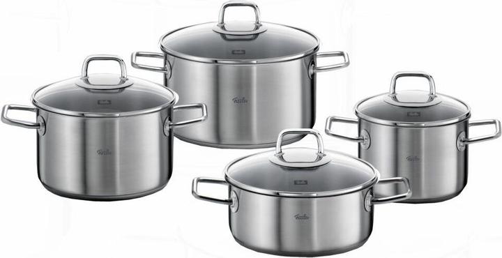 Produktbild Fissler Viseo Kookpannenset - 4 delig - RVS - met glazen deksels (Kochtopf, Edelstahl)