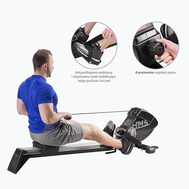 Actual product image HMS Zm1901 Magnetic Rowing Machine