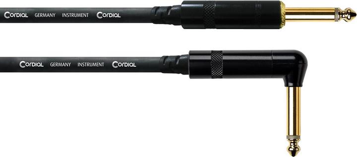 Intro Cable 5 - Instrumenten- und Gitarrenkabel CCI PR mit Winkelklinke (3 m, 6.3mm Klinke (Jack))