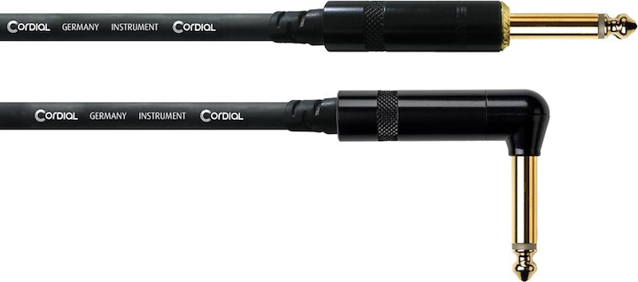 Intro Cable 5 - Cavo per strumento e chitarra CCI PR con jack angolato (3 m, Jack 6,3 mm)