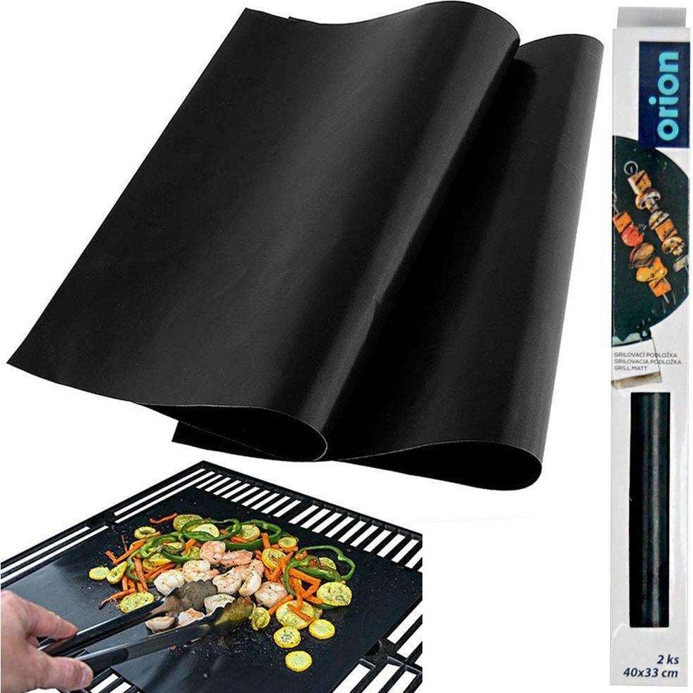 Orion, Grillausstattung + Ersatzteile, 2x Teflonmatte zum BBQ-Grillen 40x33 cm
