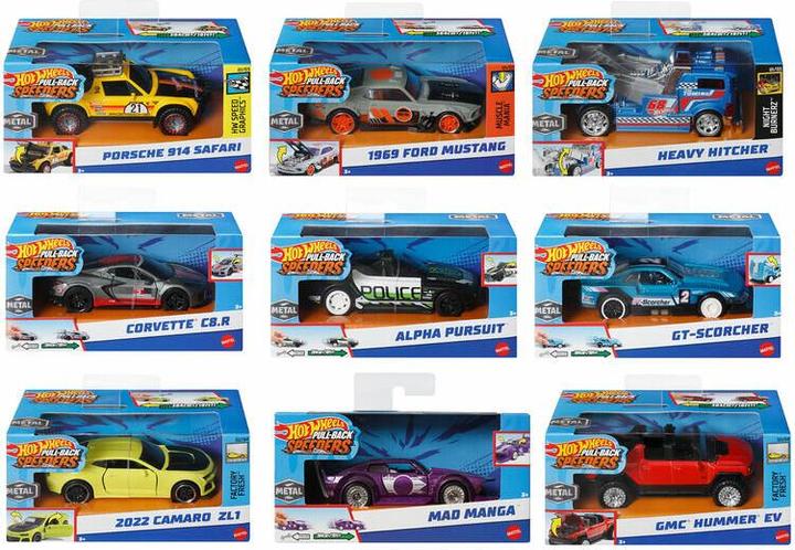 Produktbild Hot Wheels Pull-Backs Asst. (CDU)