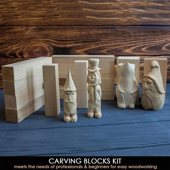 Productafbeelding Beaver Craft Lindehouten snijblokken 12 stuks