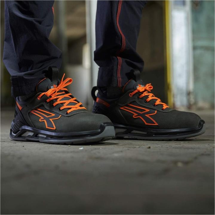 Actual product image Upower U-Power Shoes Duke Anthracite Orange Low Number (S3, 45)
