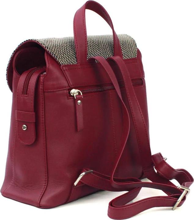 Actual product image Eastern Counties Leather Backpack Petra Snake Pattern Leather