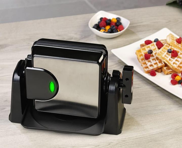 Actual product image Rosenstein & Söhne Rotating Waffle Iron for Square Belgian Waffles