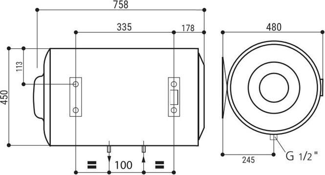 Image du produit Heater Water H EU2 80