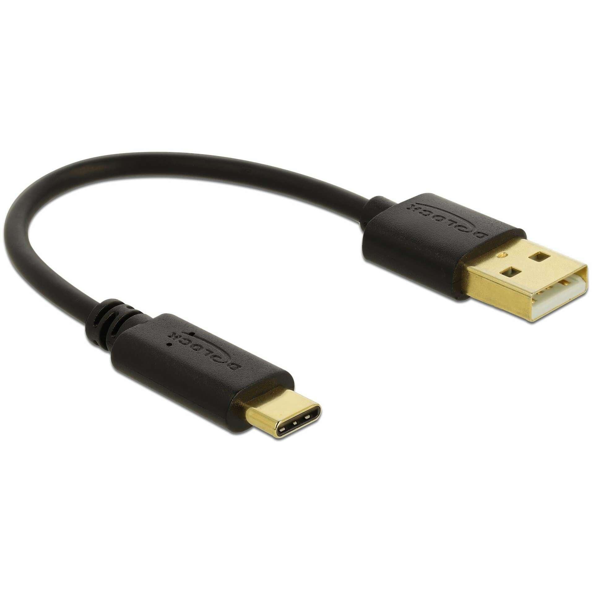 Delock USB A – USB C (0.15 m), USB Kabel