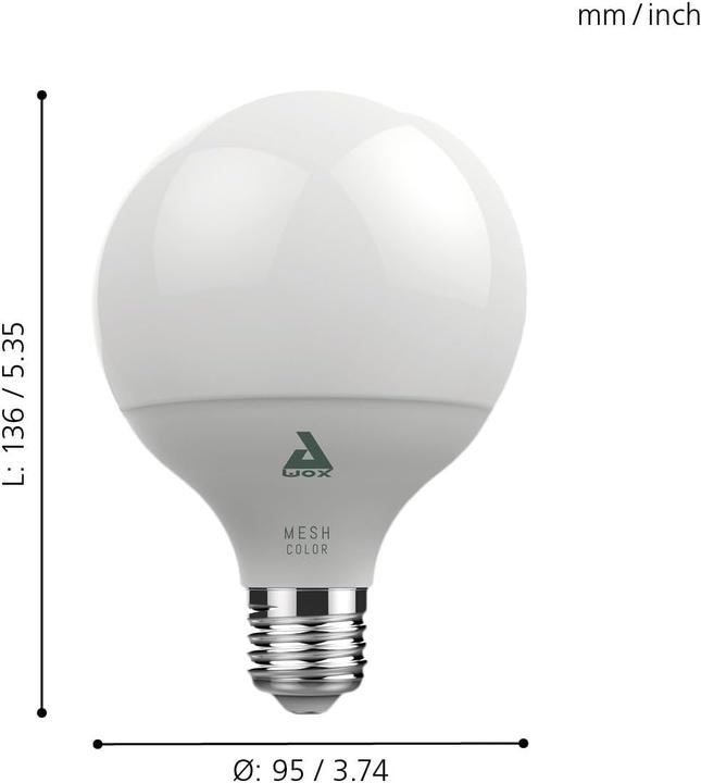 Label énergétique EGLO Sources de lumière (E27, 13 W, 1300 lm, 1 x, F)
