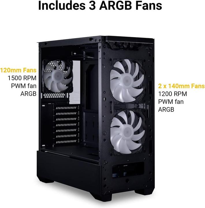 Actual product image Lian-Li LANCOOL 205 Mesh C Midi Tower (ATX, Mini-ITX, mATX)