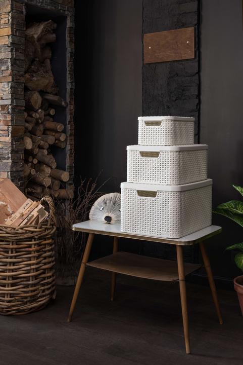 Actual product image Curver 3 STYLE storage boxes cream 44.5 x 33.0 x 24.8 cm (45 x 33 x 25 cm, 30 l)