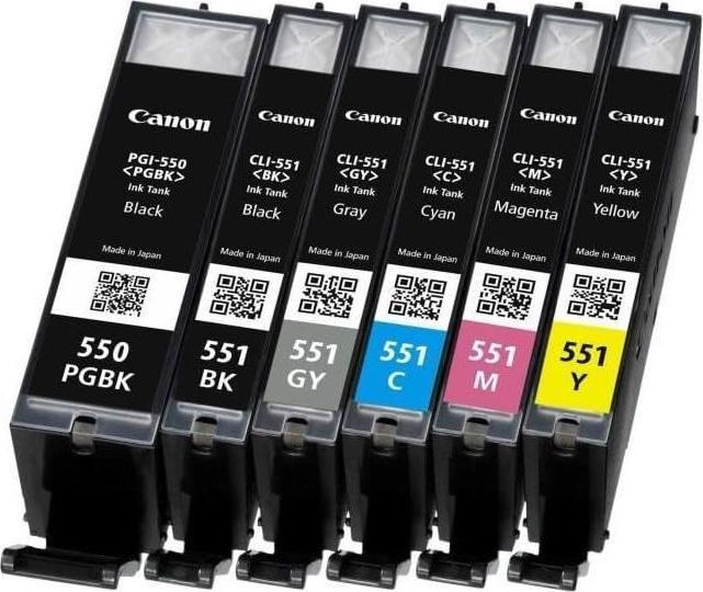 Produktbild Canon Cli-551/Pgi-550 (M, C, Y, PGBK, BK, GY)